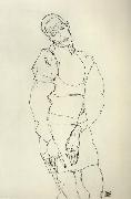 Egon Schiele Standing Male Figure oil painting on canvas